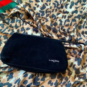 Black soft Lancôme cosmetics bag
